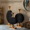 Vintage Gold and Black Fiberglass Tall Floor Vase - Enhances Home Decor with Farmhouse Charm-Perfect as a Statement Piece for Living Room Centerpiece, Entryway, Dining Room, and Hallway Decor
